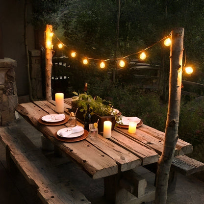 Outdoor String Lights | LED Ball Design with Waterproof Features | Energy-Efficient Patio Lights for Versatile Ambiance