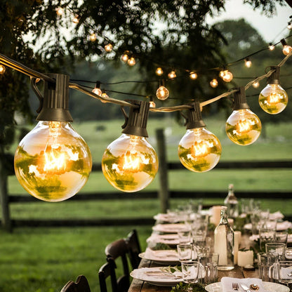 Outdoor String Lights | LED Ball Design with Waterproof Features | Energy-Efficient Patio Lights for Versatile Ambiance