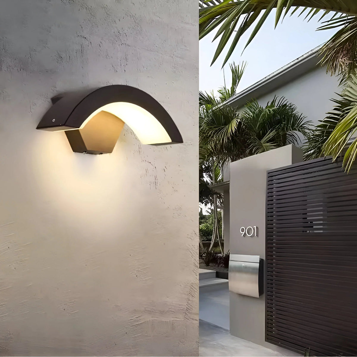 Outdoor Wall Light | Motion Sensor Exterior Wall Lantern with Energy-Saving Design | Weatherproof for Enhanced Safety