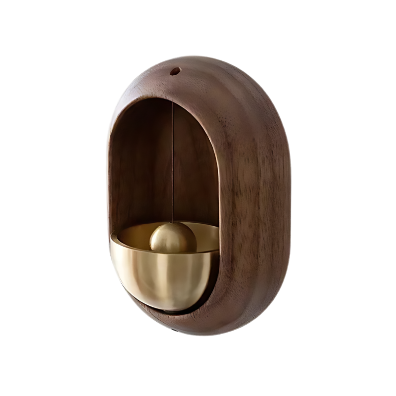 Wooden Door Bell Chime with Soothing Tone – Magnetic Japanese-Style Door Chime for Home & Office Feng Shui Décor