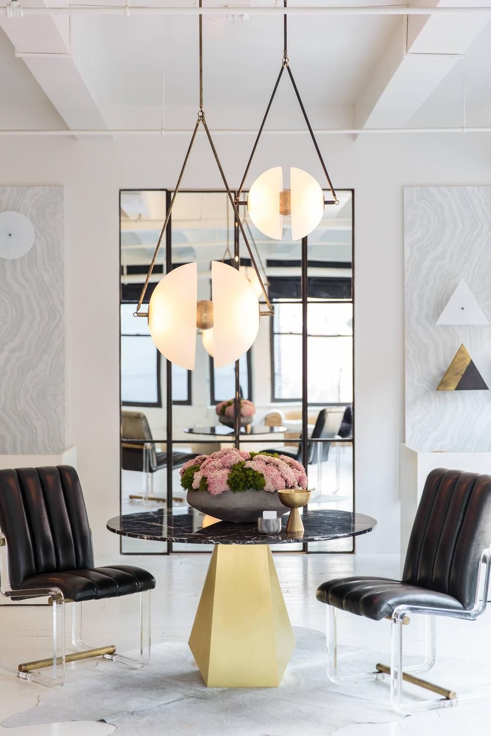 Hanging Ceiling Fixture with Frosted Glass Globes for Kitchen & Dining Room – Aged Metal Frame 16 in Wide Adjustable Cord Integrated LED for