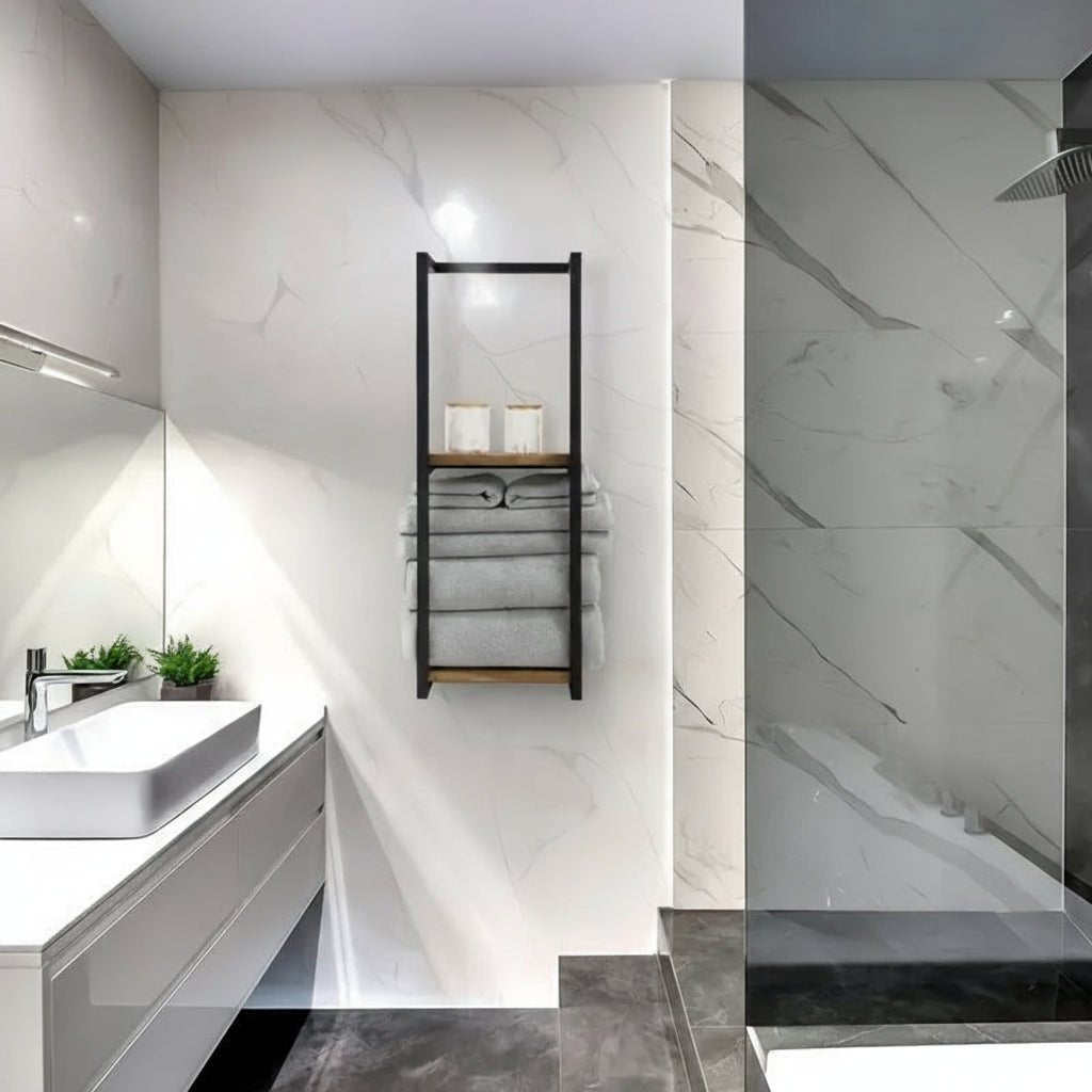 Sleek Stainless Steel Wall Towel Rack for Modern Bathrooms