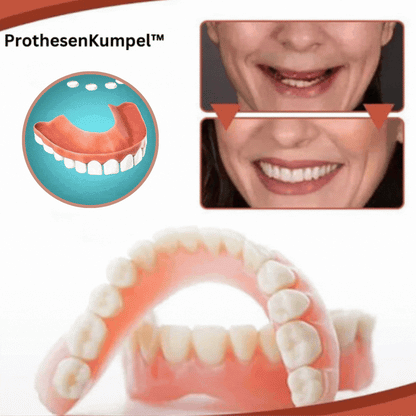 Flexible Denture Cushion Kit – Soft Silicone Comfort Liner for Upper & Lower Dentures – Pain-Free Fit