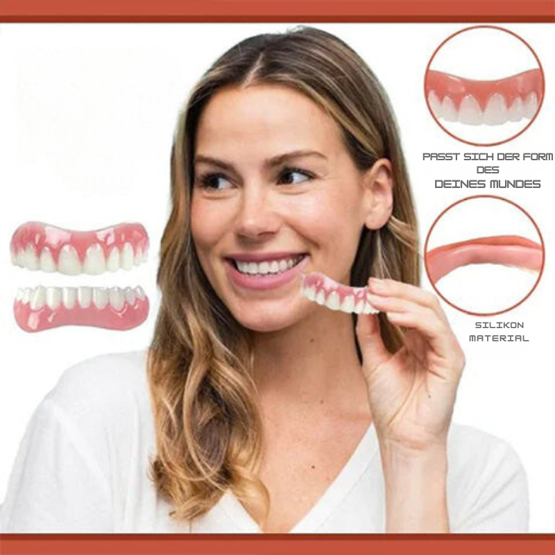 Flexible Denture Cushion Kit – Soft Silicone Comfort Liner for Upper & Lower Dentures – Pain-Free Fit