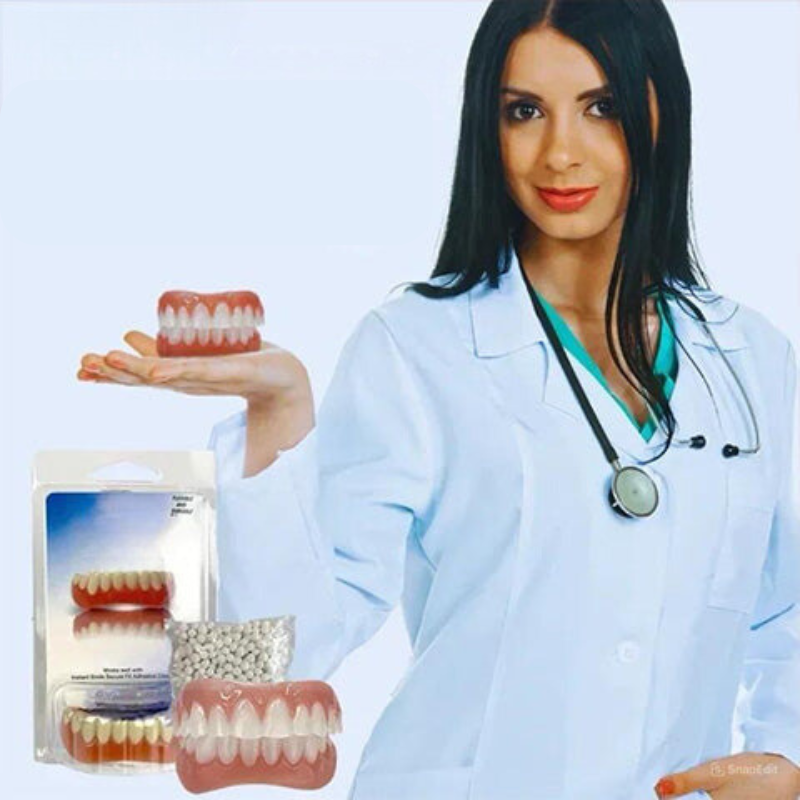 Flexible Denture Cushion Kit – Soft Silicone Comfort Liner for Upper & Lower Dentures – Pain-Free Fit
