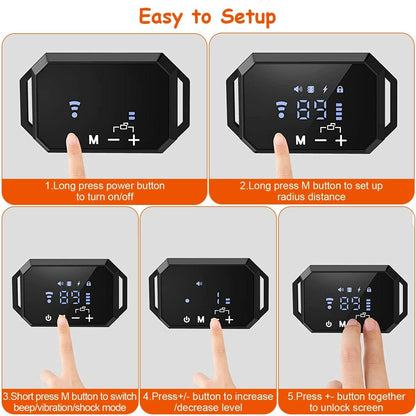 Pawfey | GPS Wireless Dog Fence System with Adjustable Range | Safe Boundary for Outdoor Freedom
