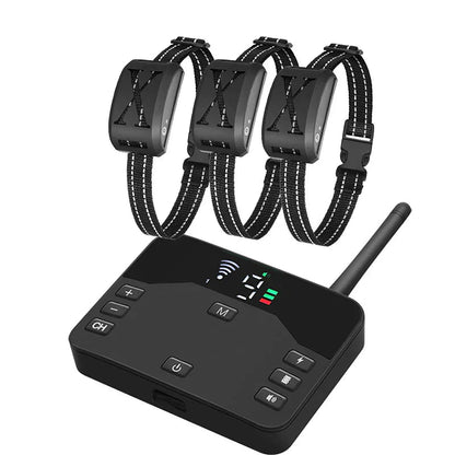 Wireless Dog Fence System with Adjustable Collar & Waterproof Design | Customizable Training Modes for Safe Pet Containment