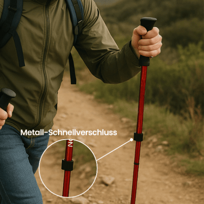 PeakPath | Adjustable Trekking Poles with Ergonomic Handles | Lightweight Design for Stability and Comfort