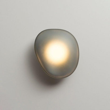 Organic Glass LED Sconce Light Fixture Wall or Ceiling Mount Modern Home Lighting Warm Neutral Cool White for Bedroom Living Room Hallway De