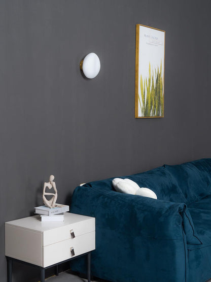 Organic Glass LED Sconce Light Fixture Wall or Ceiling Mount Modern Home Lighting Warm Neutral Cool White for Bedroom Living Room Hallway De