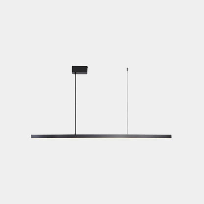 Linear LED Ceiling Fixture Brass Finish Adjustable Height Dimmable Remote Control for Kitchen Island Dining Room Table Modern Hanging Light