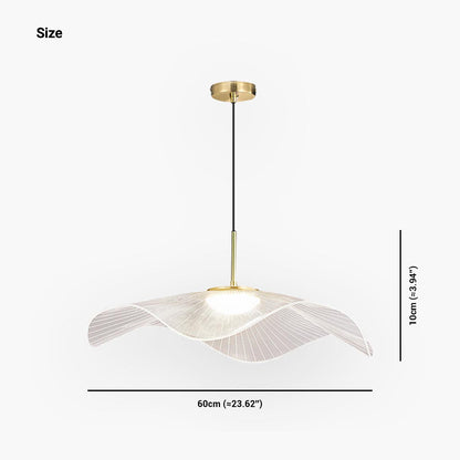 Acrylic Overhead Fixture 16-Inch LED with 3 Adjustable Color Temperatures for Dining Room Kitchen Bedroom | Contemporary Hanging Lamp Warm N
