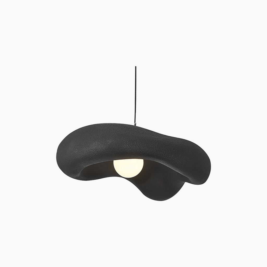 Sculptural Resin Ceiling Fixture 24×9 in Adjustable Color Temperature G9 LED Overhead Lighting for Dining Areas Bedrooms Living Spaces