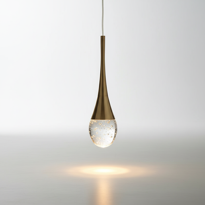 Tapered Glass Drop Ceiling Fixture 10 Inch Warm White Glow Adjustable Cord Hanging Light for Kitchen Island Dining Table Entryway Modern Hom