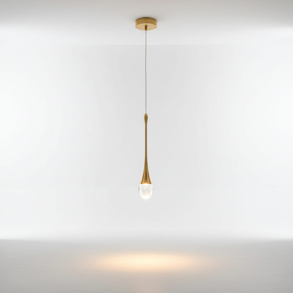 Tapered Glass Drop Ceiling Fixture 10 Inch Warm White Glow Adjustable Cord Hanging Light for Kitchen Island Dining Table Entryway Modern Hom