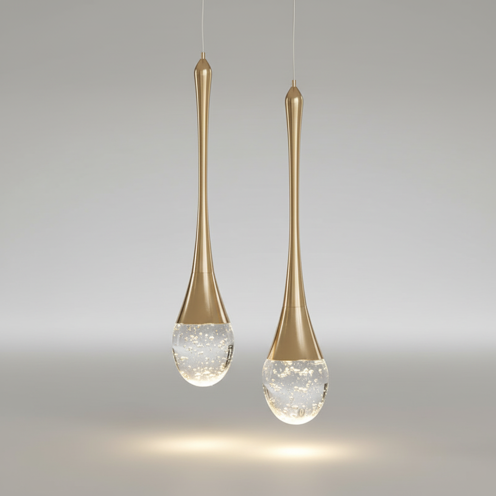 Tapered Glass Drop Ceiling Fixture 10 Inch Warm White Glow Adjustable Cord Hanging Light for Kitchen Island Dining Table Entryway Modern Hom