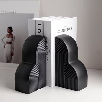 Peregrine Modern Bookends - Cloud-Shaped Ceramic, Nordic Design