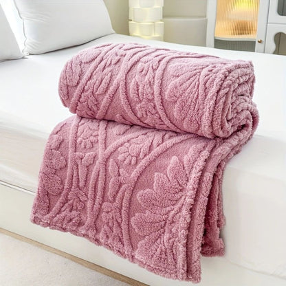 Perrin Fleece Blanket - Microfiber Softness, French-Inspired Design