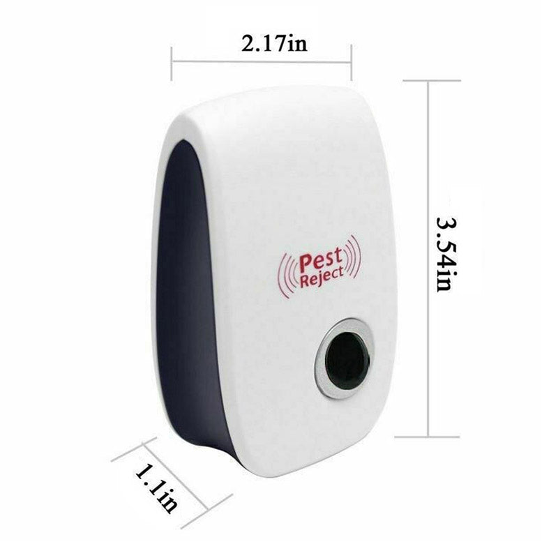 Ultrasonic Pest Repeller Plug-In Set Silent Indoor Bug Control for Mice Rats Insects Roaches Spiders Non-Toxic 2-Pack for Home