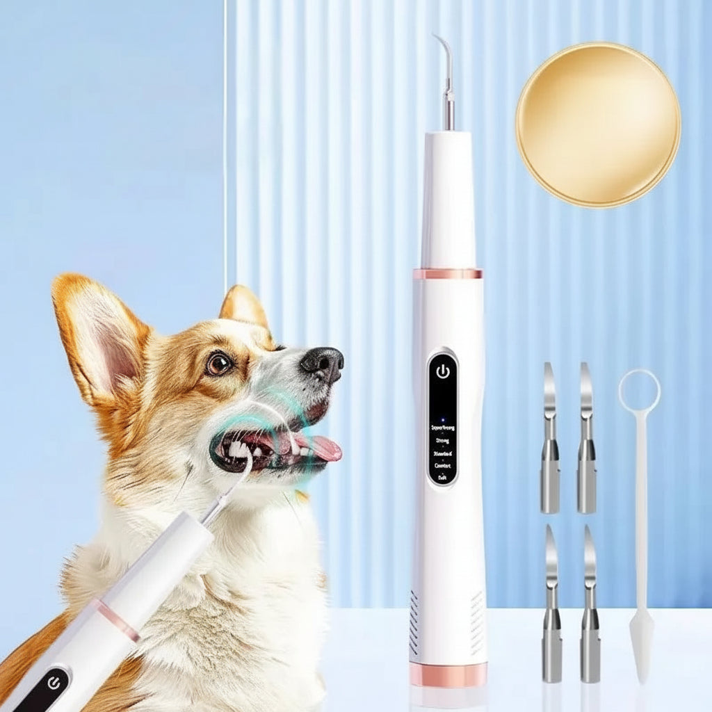 Ortekor PetCare | Dog Dental Cleaning Device with 5 Adjustable Levels | Effective Pet Dental Care for Healthier Smiles