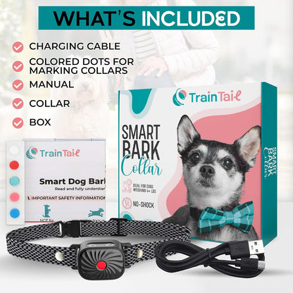 Bark Collar for Small Dogs, Dog Collar for Barking with Gentle Vibration and Sound, Rechargeable Dog Vibration Collar
