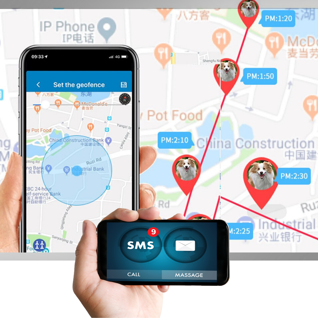 Pet Tracker Collection | GPS Dog Collar with Real-Time Location | Waterproof Design for Safety and Freedom