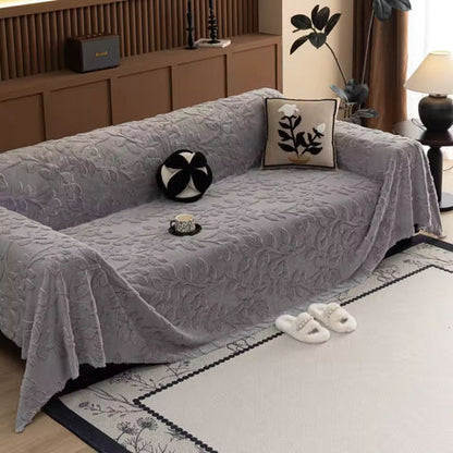Petal Comfort Sofa Cover - Soft Microfiber, Versatile Floral Design