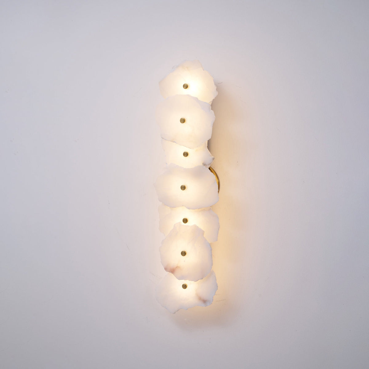 Modern LED Fixture Alabaster & Metal 5.5 Inch White for Hallways Bedrooms Living Rooms Hardwired Multi-Head Options Indoor Ambient Lighting