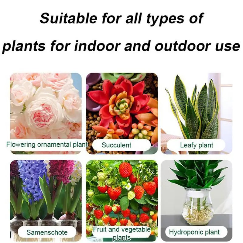 Liquid Plant Growth Booster for Stronger Roots & More Blooms – Indoor Outdoor Fertilizer for Houseplants Vegetables Herbs Succulents Fruit T