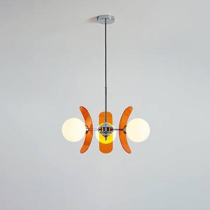 Iron Glass Ceiling Light for Dining Room Modern Multi-Bulb Fixture Adjustable Pendant Chandelier for Kitchen Island Living Room Entryway Hom