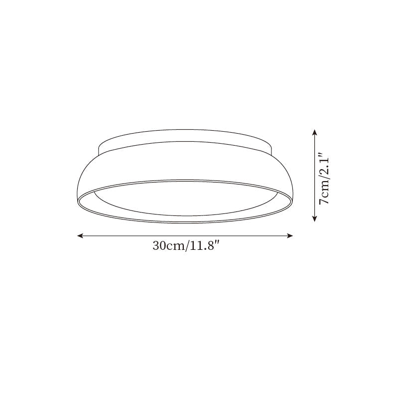 Flush Mount LED Light Fixture Stone Wood Acrylic Warm Glow for Bedroom Living Room Hallway Low Profile Modern Minimalist Scandinavian Japand