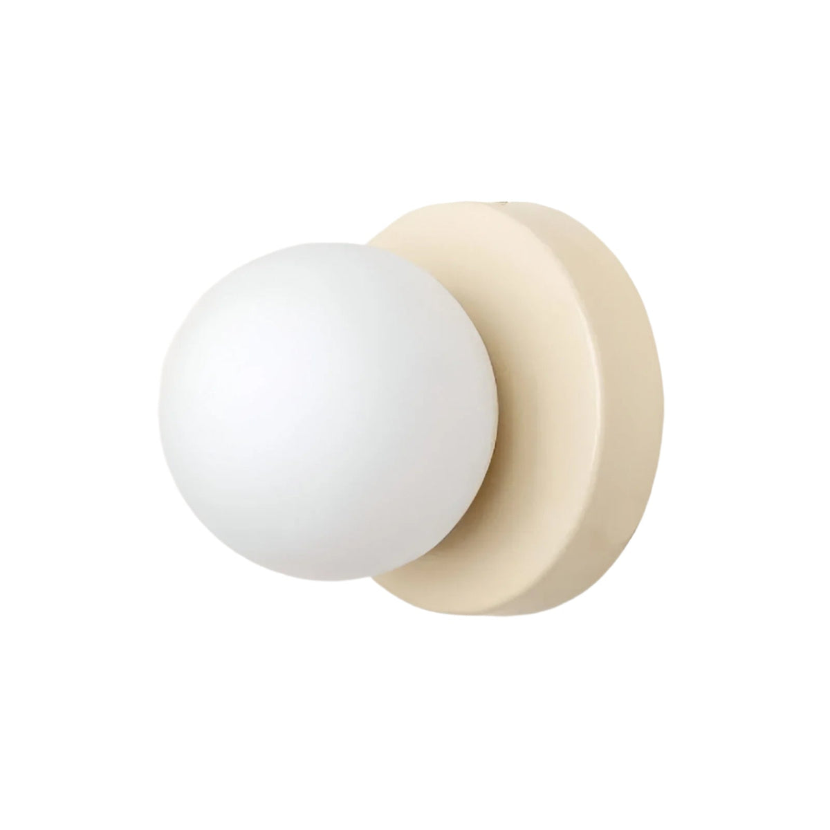 Compact Glass Sconce Light 3.9 in White Accent Fixture Bedside Hallway Nordic Minimalist G9 LED Downlight Indoor Mounted