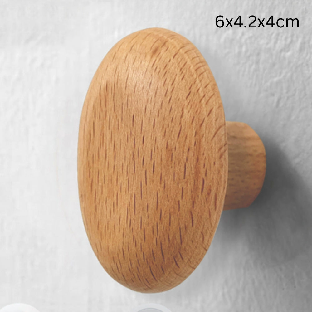 Pinnacle Modern Coat Hooks - Wall Mounted Solid Wood, Minimalist Design