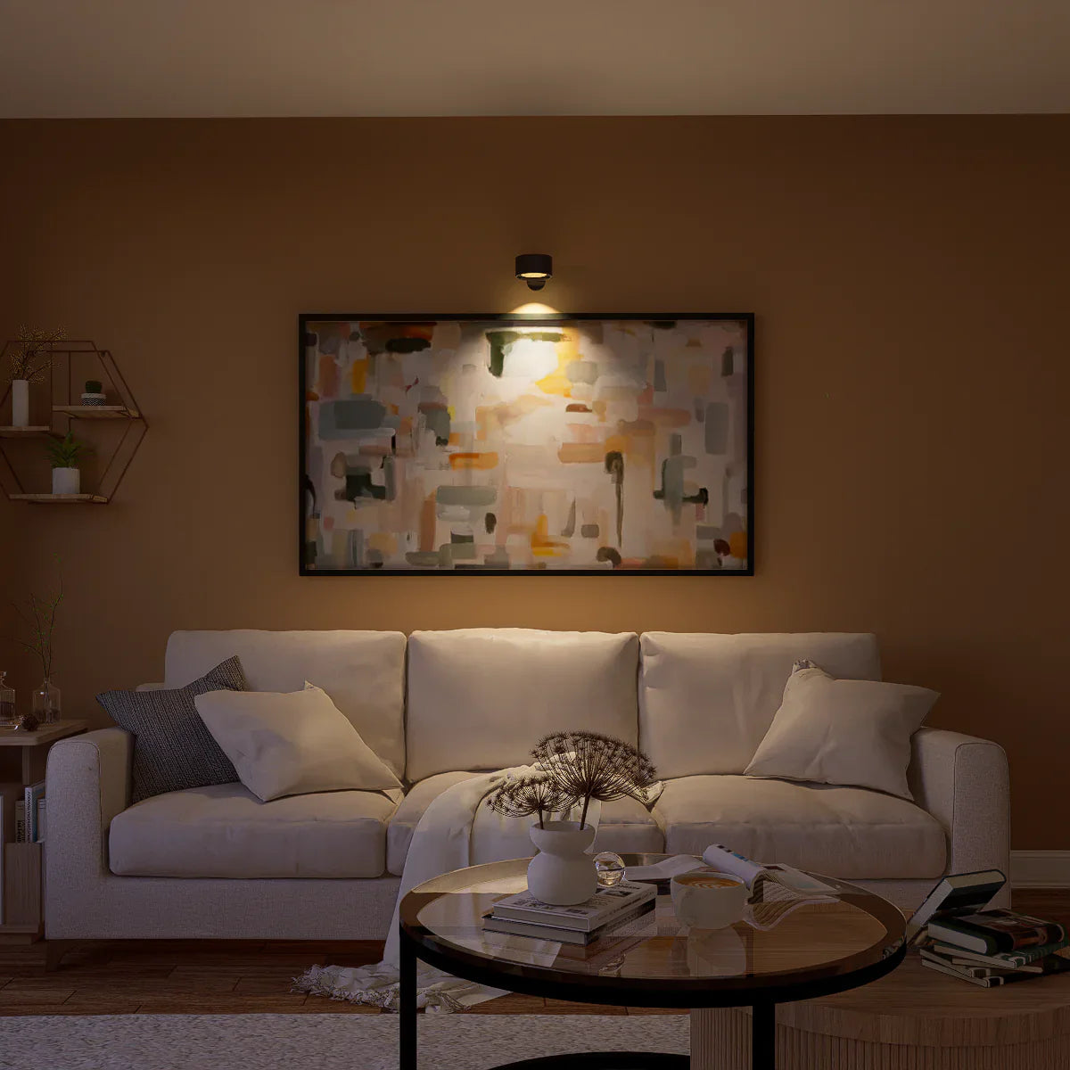 Pivot Easy-Stick | Wireless Wall Light with 360° Magnetic Rotation | Adjustable Brightness for Customizable Illumination