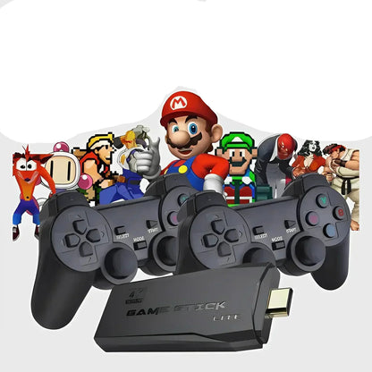 PixelDrive | Retro Gaming Console with 20,000+ Games & 2 Wireless Controllers | 4K Visuals for Nostalgic Fun