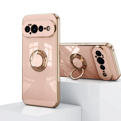 Rotating Ring Phone Case for Google Pixel – Magnetic Mount Compatible, Shock Absorbing TPU with Microfiber Lining
