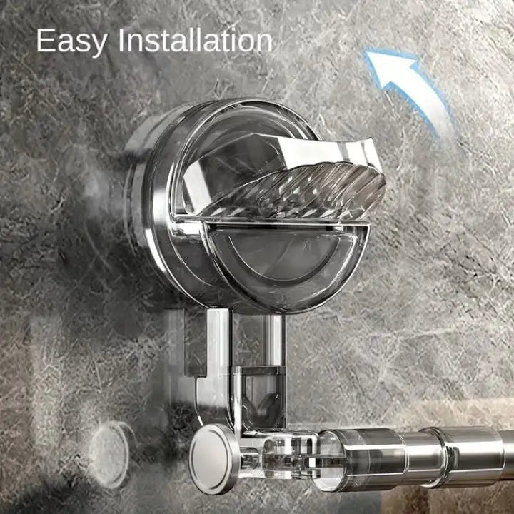 Expandable Bathroom Towel Bar with Suction Cups 24-47 Inch Stainless Steel No-Drill Wall-Mount Organizer for Kitchen Bath Shower Utility Roo