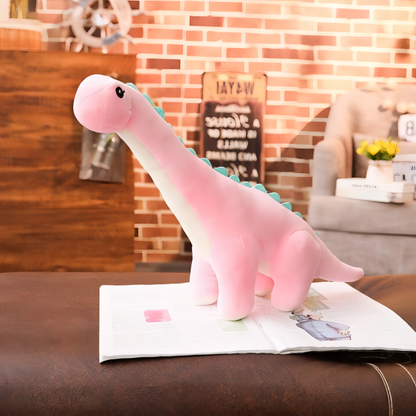 Giant Standing Dinosaur Plush Toy – Soft Cuddly Stuffed Dino for Kids Room Decor, Boys & Girls Playroom Gift, Blue Green Pink