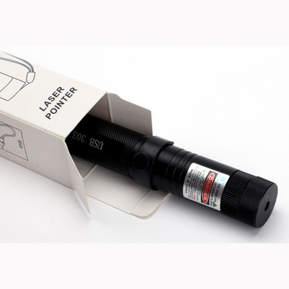 USB-C Rechargeable Laser Pointer 6.5 Inches with Adjustable Focus Beam for Stargazing Presentations Construction Surveying Outdoor Events Al