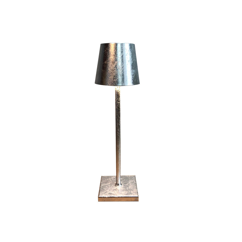 Rechargeable LED Desk Lamp with Touch Dimmer – Cordless Metal Accent Light for Bedroom, Patio, Office – 15 Inch Portable USB Lamp for Indoor