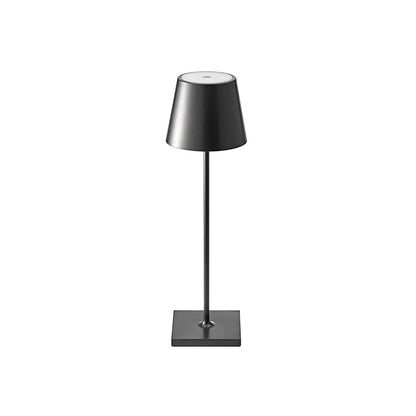 Rechargeable LED Desk Lamp with Touch Dimmer – Cordless Metal Accent Light for Bedroom, Patio, Office – 15 Inch Portable USB Lamp for Indoor