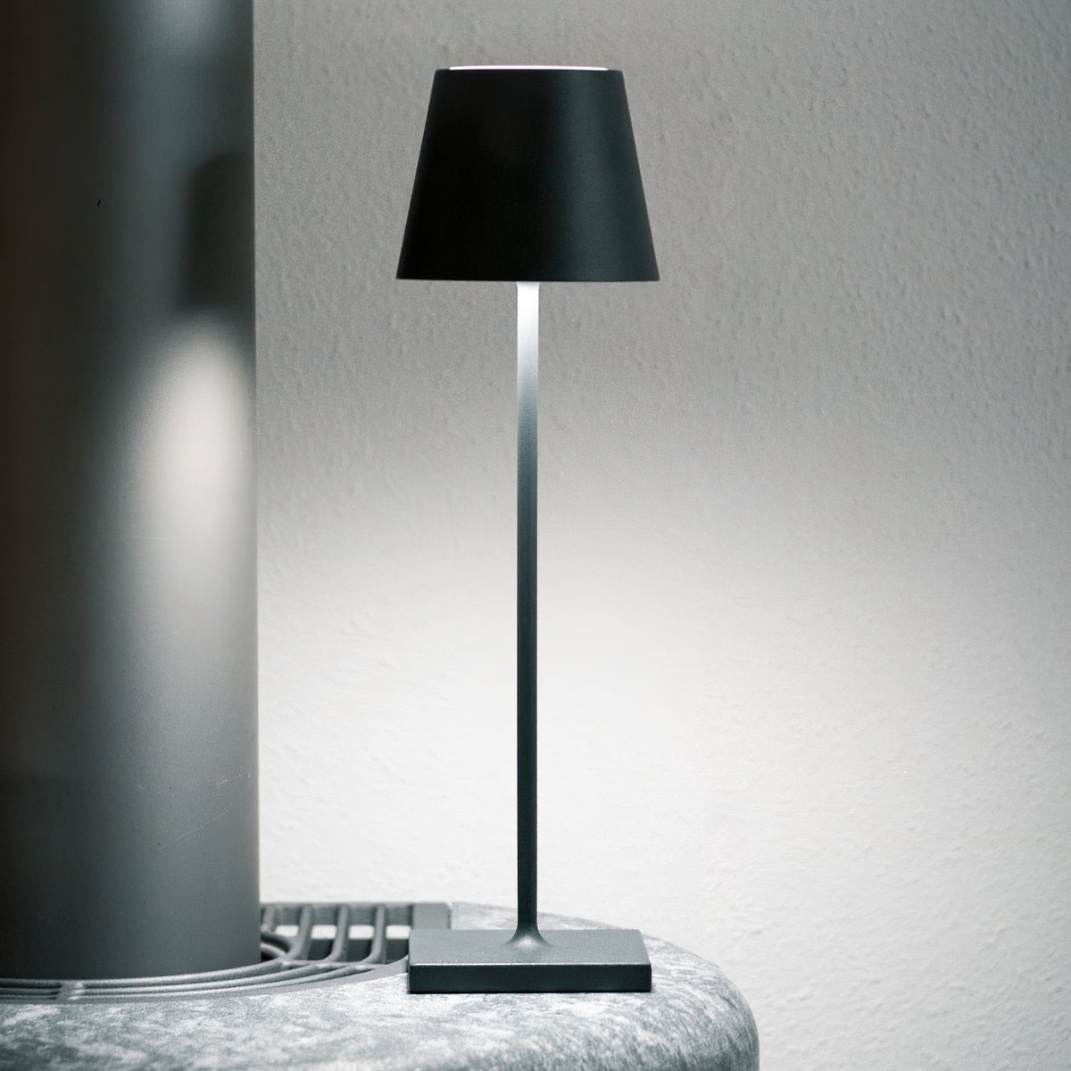 Rechargeable LED Desk Lamp with Touch Dimmer – Cordless Metal Accent Light for Bedroom, Patio, Office – 15 Inch Portable USB Lamp for Indoor