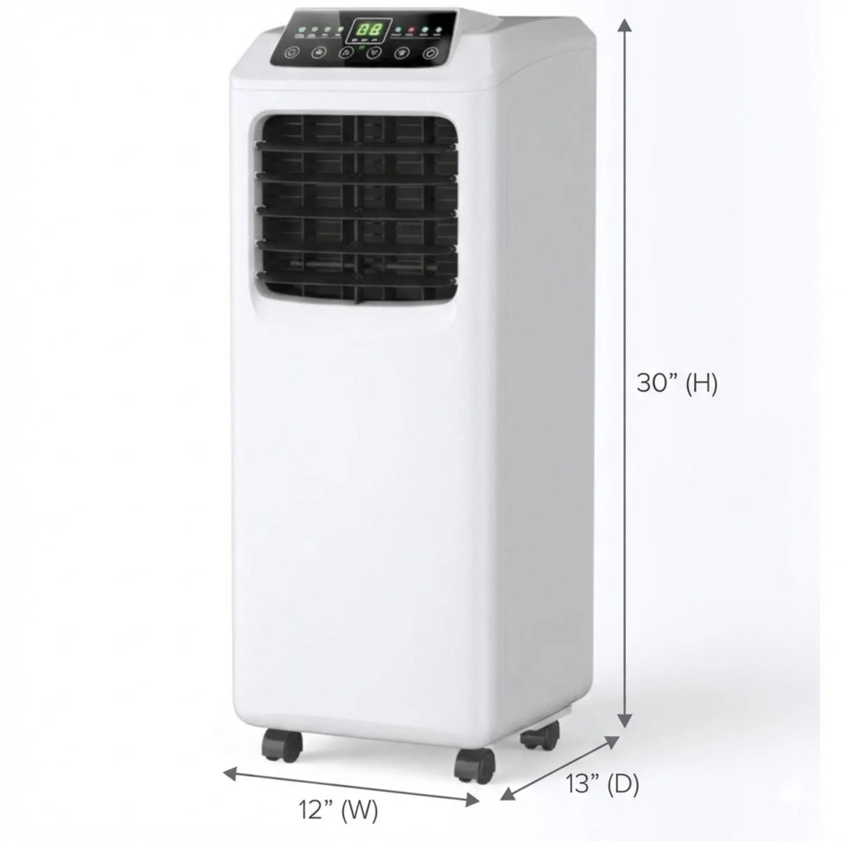 Portable Air Conditioner 9000 BTU with Dehumidifier Function Remote Included 250 Sq Ft Coverage Rolling AC Unit for Bedroom Office Dorm