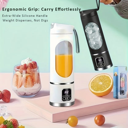 Portable Blender for Smoothies and Shakes USB Rechargeable, Cordless Personal Blender Cup with Built in Battery, Mini Blender