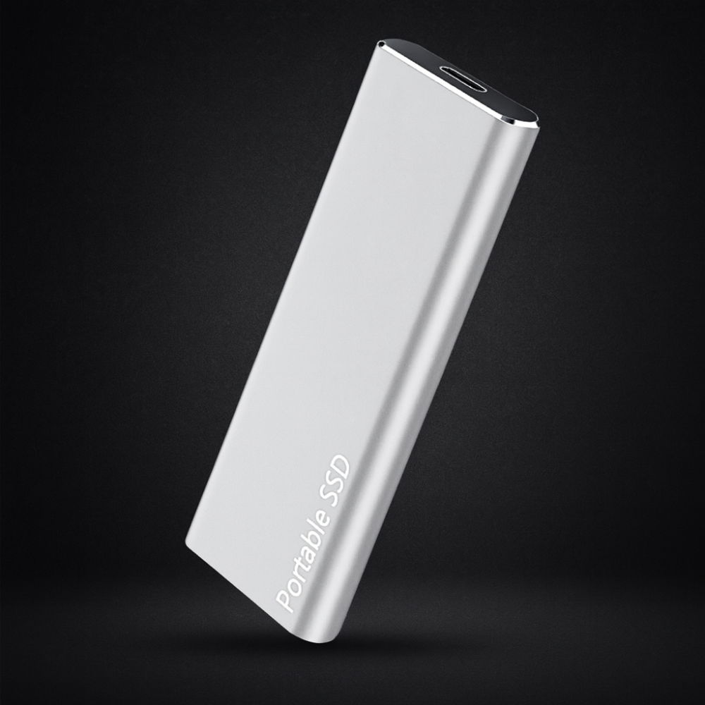 Portable Solid State Drive | High-Speed External Storage with Aluminum Housing for Laptops, Tablets & Phones | USB-C & USB 3.0 Compatible