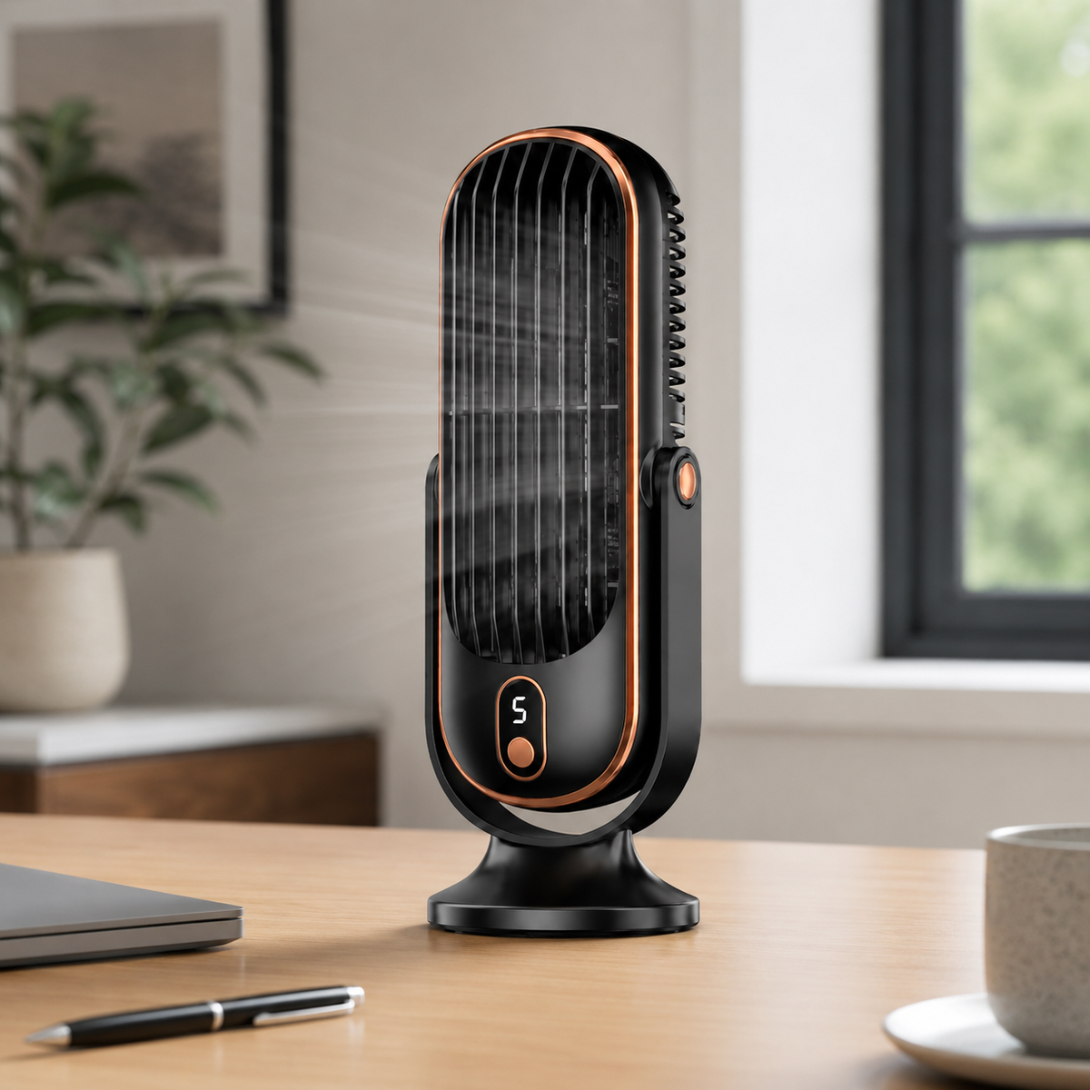 Portable Fan for Travel, Battery Operated Handheld Fan with USB Rechargeable Charging, Personal Cooling Fan for Desk