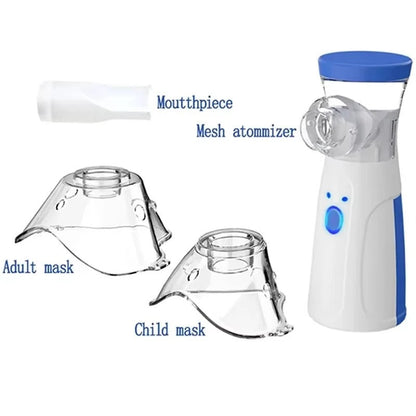 Portable Nebulizer for Asthma, Rechargeable Mesh Nebulizer Machine for Adults and Kids, Quiet Nebulizer with Mask