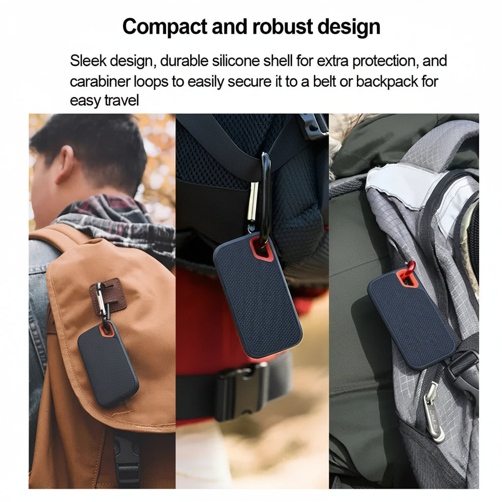 Portable SSD External Hard Drive with High-Speed USB-C | Compact Design for Fast Data Transfer