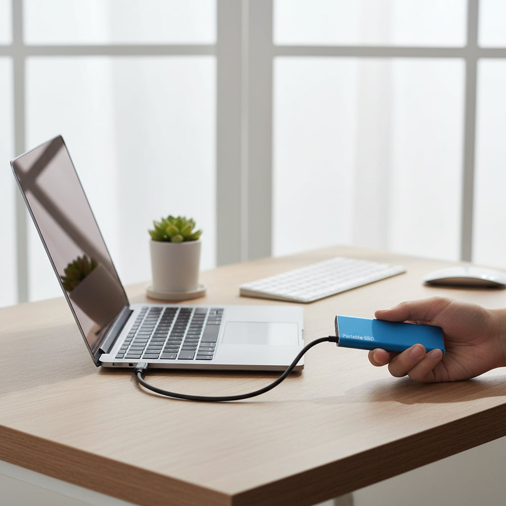 Portable SSD | External Hard Drive with High-Speed USB 3.2 | Slim Design for Easy Storage