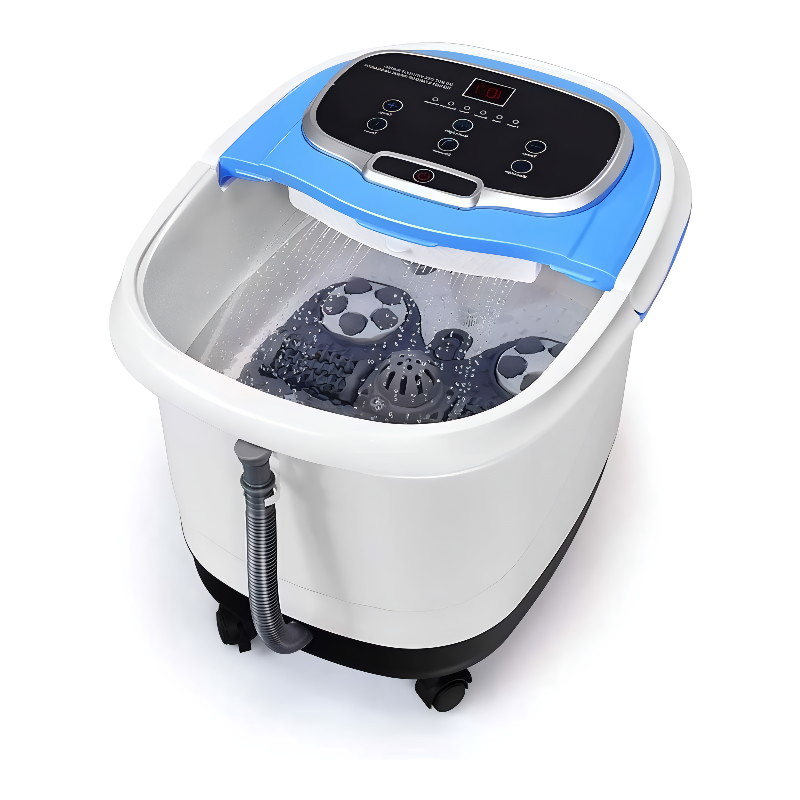 Heated Foot Spa with Motorized Rollers, Water Jets & Red Light Therapy for Home Relaxation
